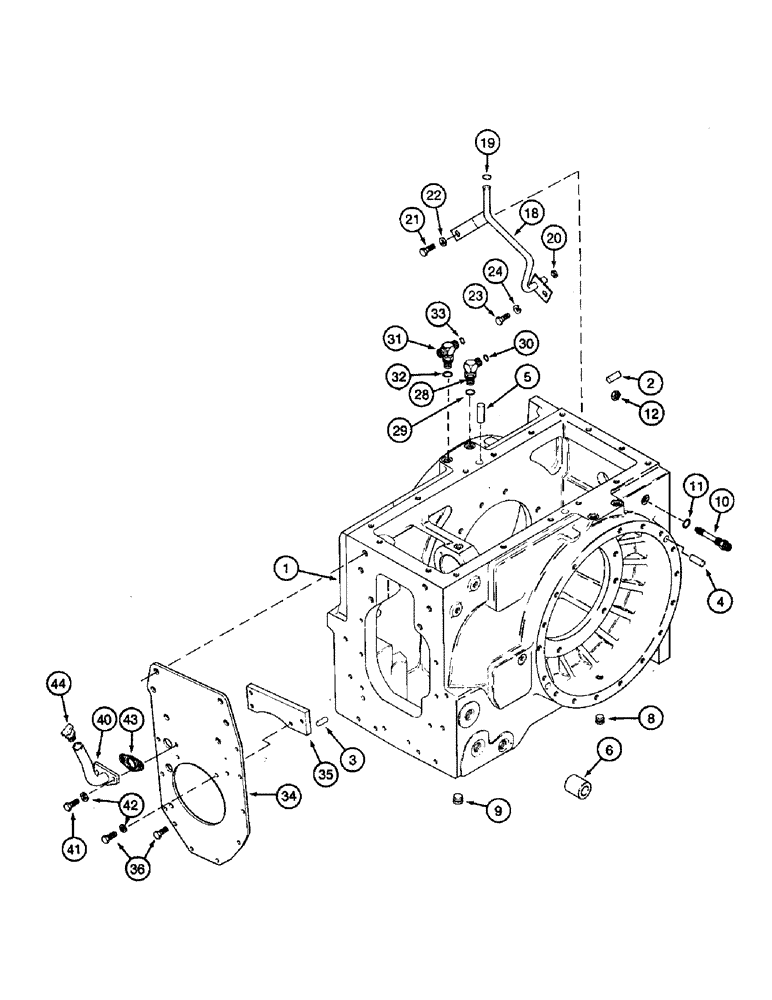 Схема запчастей Case IH 8910 - (6-072) - REAR AXLE HOUSING (06) - POWER TRAIN