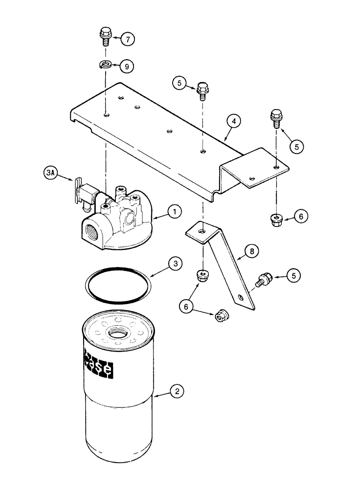 Схема запчастей Case IH 2366 - (08-04) - HYDROSTATIC - FILTER, PUMP SUCTION (07) - HYDRAULICS