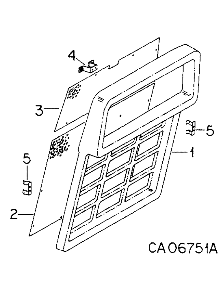 Схема запчастей Case IH 3788 - (06-04) - COOLING, GRILLE AND SCREEN Cooling