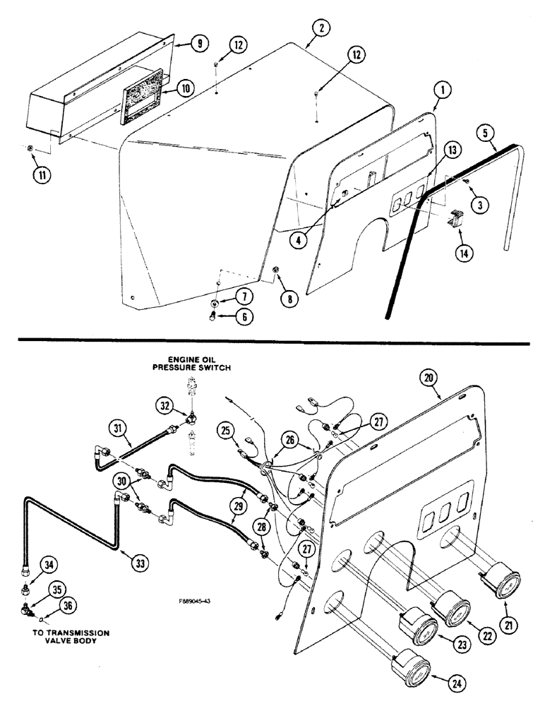 Схема запчастей Case IH 9150 - (9-078) - INSTRUMENT PANEL, ROPS (09) - CHASSIS/ATTACHMENTS