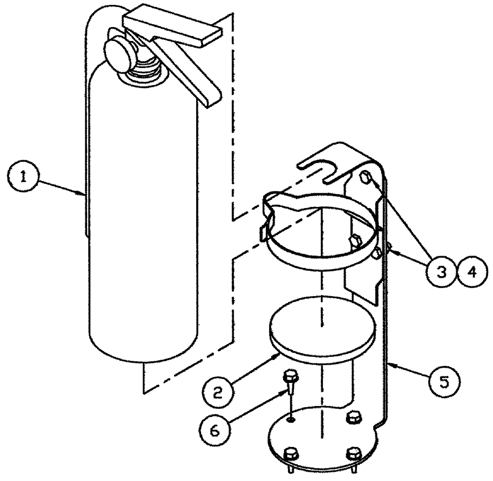 Схема запчастей Case IH 3210 - (09-013) - FIRE EXTINGUISHER GROUP Options