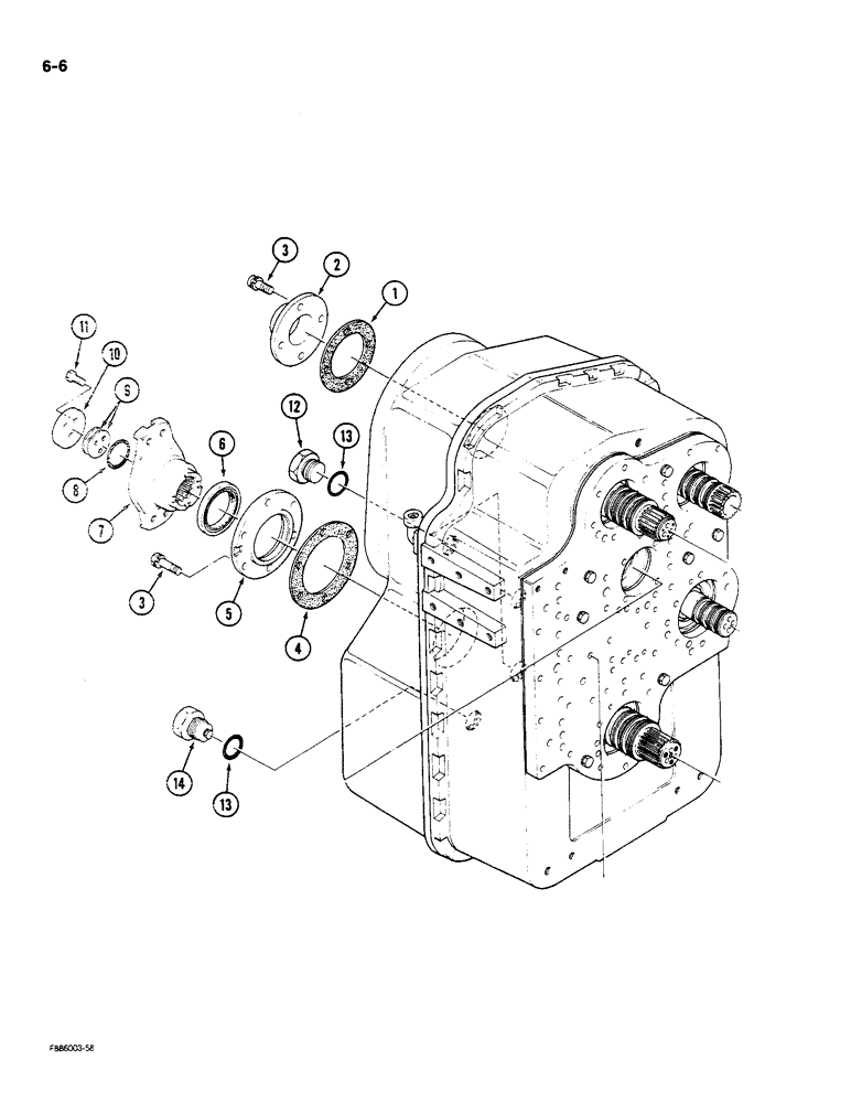 Схема запчастей Case IH STEIGER - (6-006) - TRANSMISSION (06) - POWER TRAIN