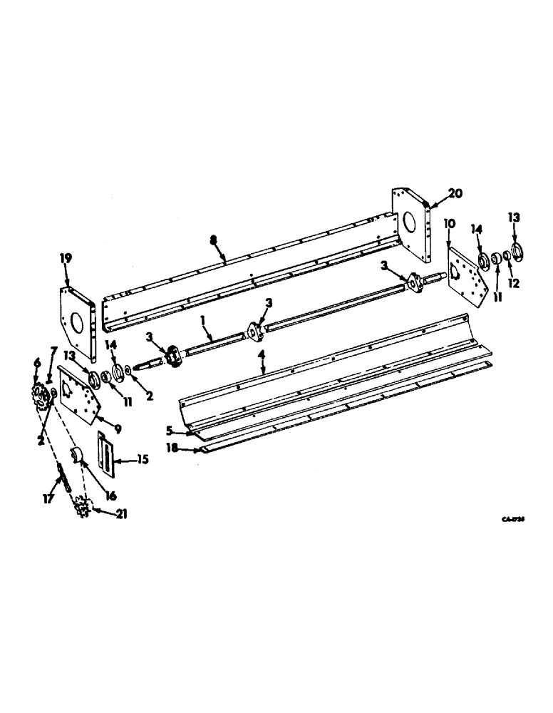 Схема запчастей Case IH 733 - (L-12) - BEATER & BEATER DRIVE, 733 S/N 576 & ABOVE, 734 S/N 537 & ABOVE (58) - ATTACHMENTS/HEADERS