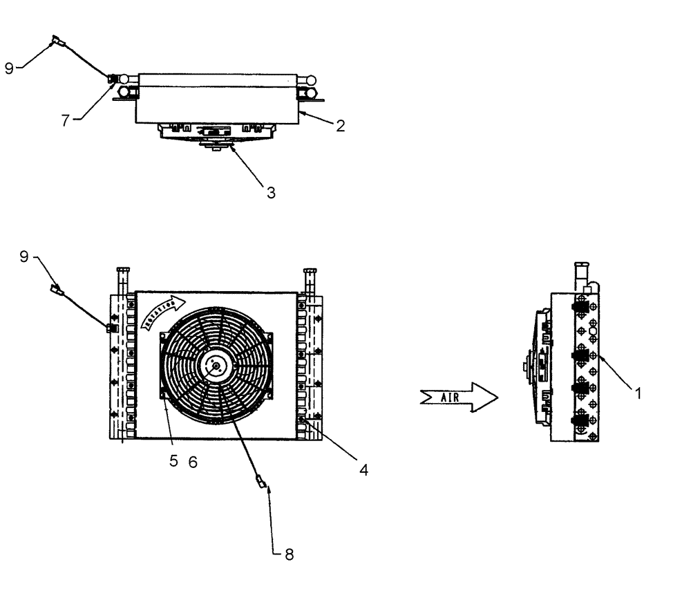 Схема запчастей Case IH 1240 - (35.752.03) - HYDRAULIC OIL COOLER 87432160 (35) - HYDRAULIC SYSTEMS
