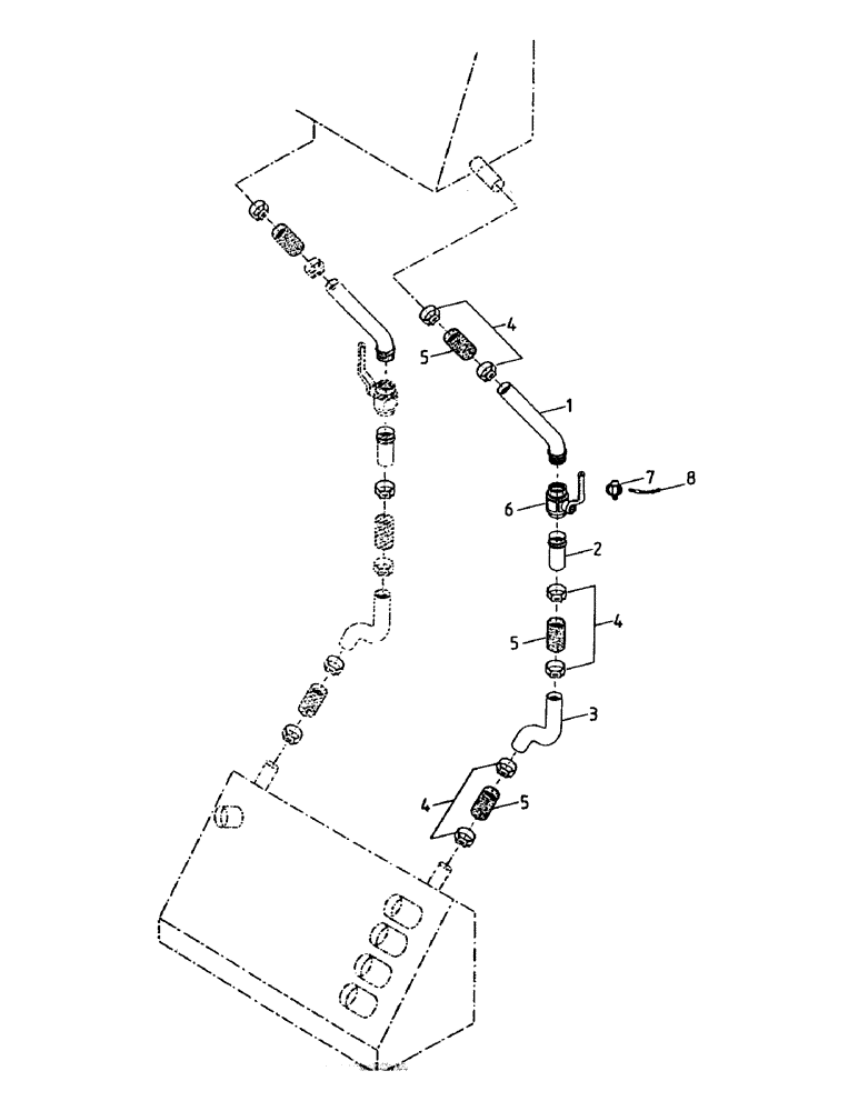Схема запчастей Case IH 7000 - (B05-00) - HYDRAULIC SUCTION LINES Hydraulic Components & Circuits