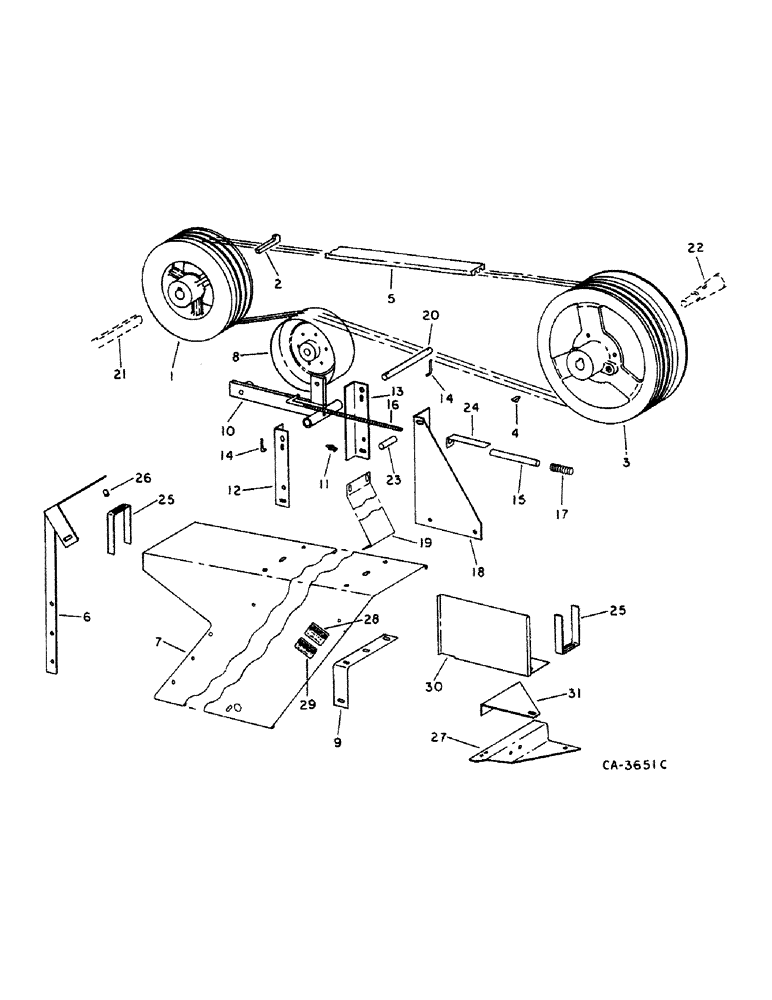 Схема запчастей Case IH 914 - (21-06) - THRESHING CYLINDER AND CONCAVE, CYLINDER BEATER DRIVE (14) - THRESHING