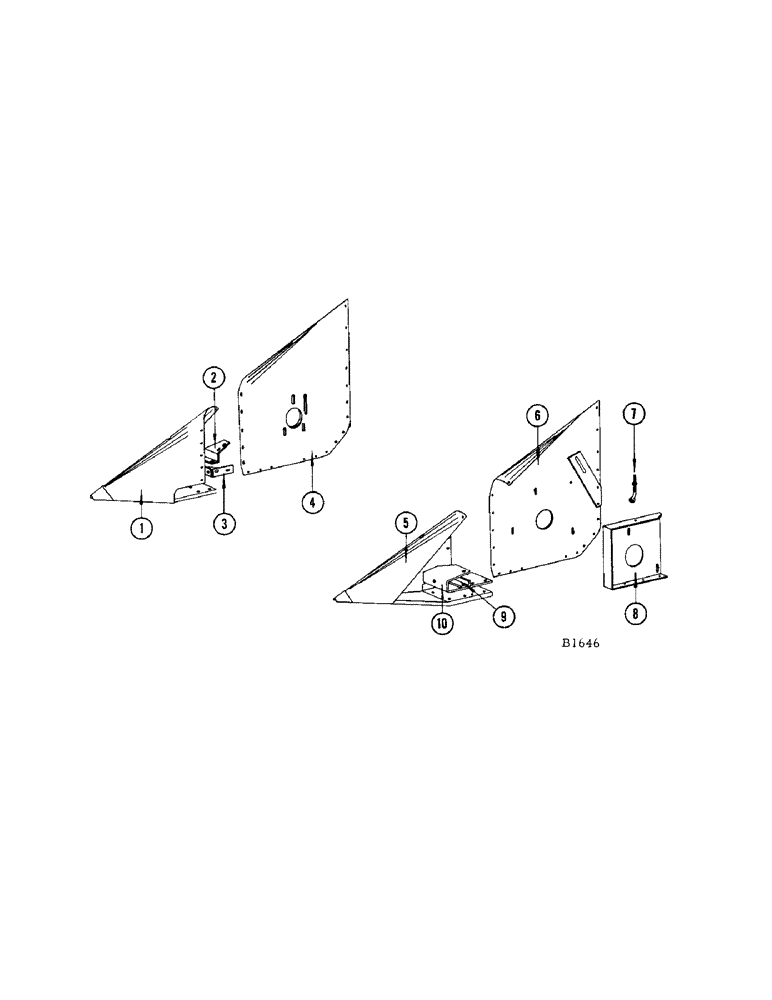 Схема запчастей Case IH 960 - (058) - AUGER TROUGH HEADS (58) - ATTACHMENTS/HEADERS