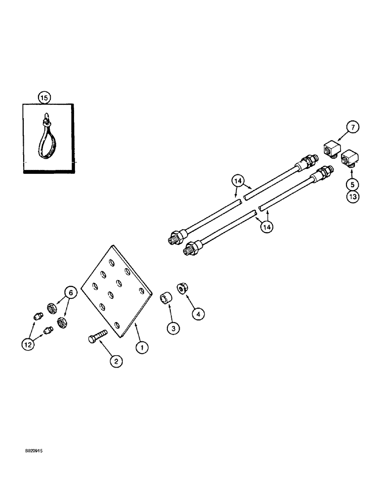 Схема запчастей Case IH 2044 - (9F-06) - CENTRALIZED CHASSIS GREASING ATTACHMENT (12) - CHASSIS