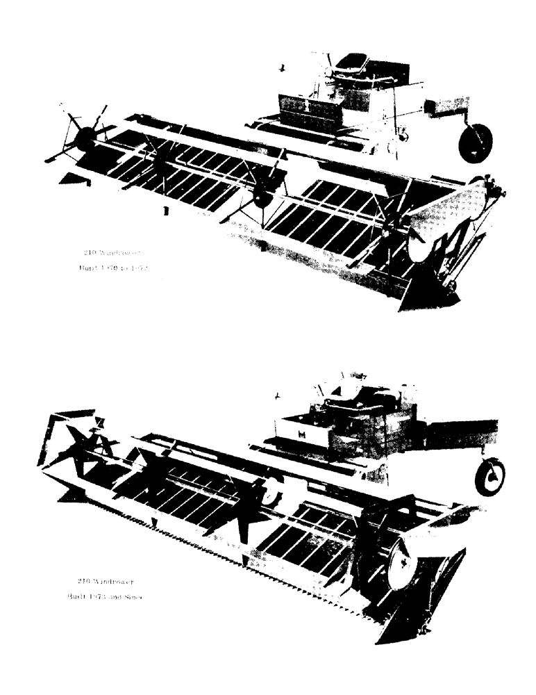 Схема запчастей Case IH 210 - (6) - 210 WINDROWER, BUILT 1970 TO 1972, 210 WINDROWER, BUILT 1973 AND SINCE (00) - GENERAL