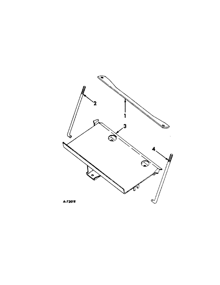 Схема запчастей Case IH 504 - (096[A]) - ELECTRICAL SYSTEM, BATTERY CARRIER, FARMALL TRACTORS (06) - ELECTRICAL SYSTEMS