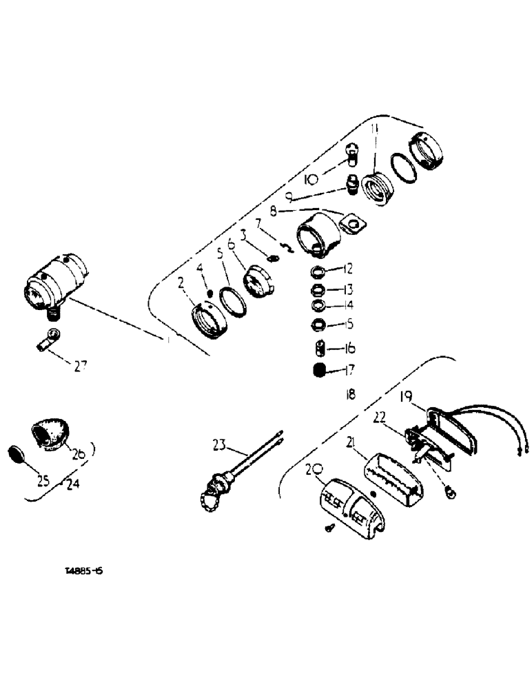 Схема запчастей Case IH 434 - (3-07) - LAMPS, SIDE, REAR AND MISCELLANEOUS - ELECTRICAL (04) - ELECTRICAL SYSTEMS