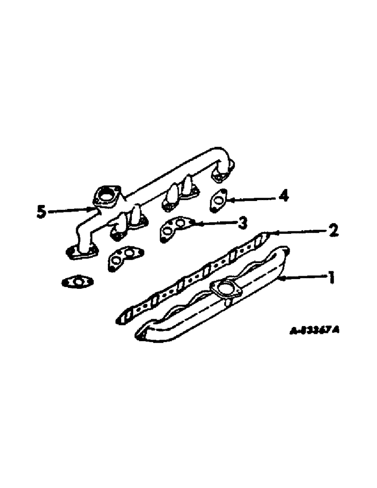 Схема запчастей Case IH 414 - (344) - INTAKE AND EXHAUST MANIFOLD (10) - ENGINE