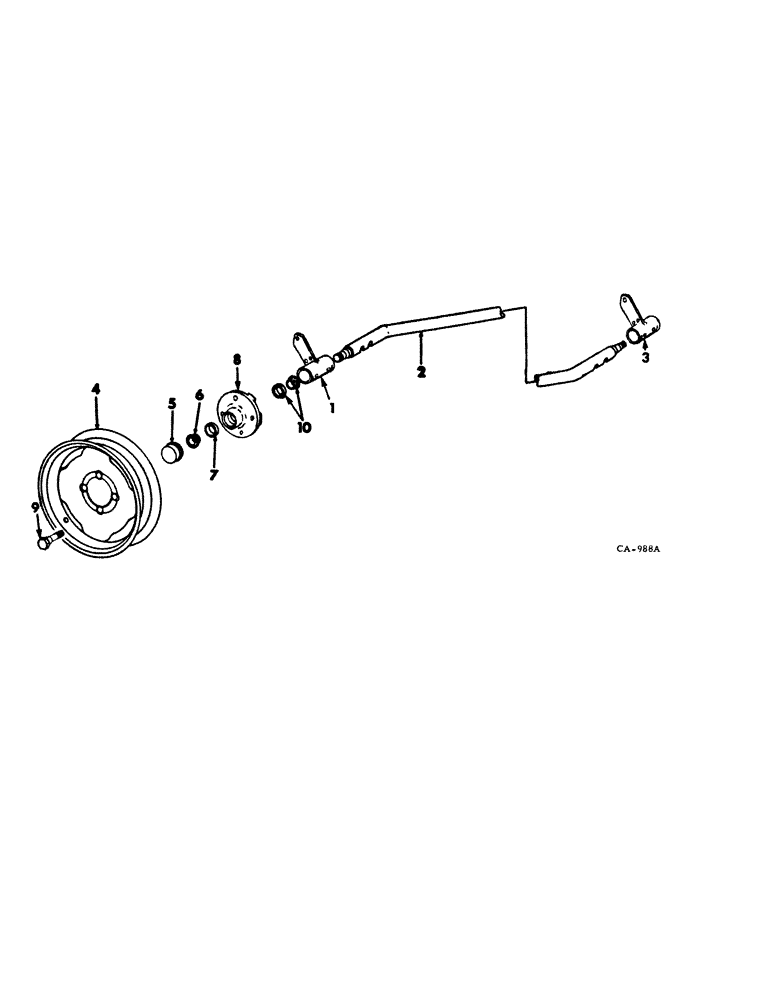 Схема запчастей Case IH 35 - (D-06) - AXLE AND WHEELS, HYDRAULIC DRIVEN RAKES 