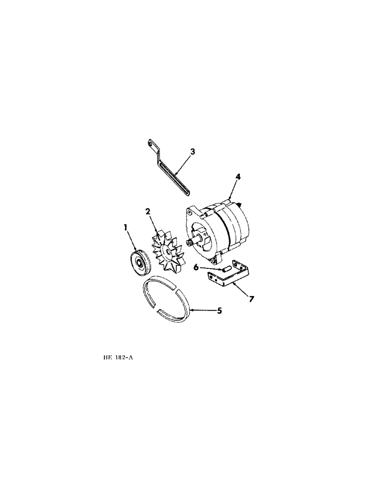 Схема запчастей Case IH 230 - (08-7) - ELECTRICAL, ALTERNATOR MOUNTING AND DRIVE (06) - ELECTRICAL