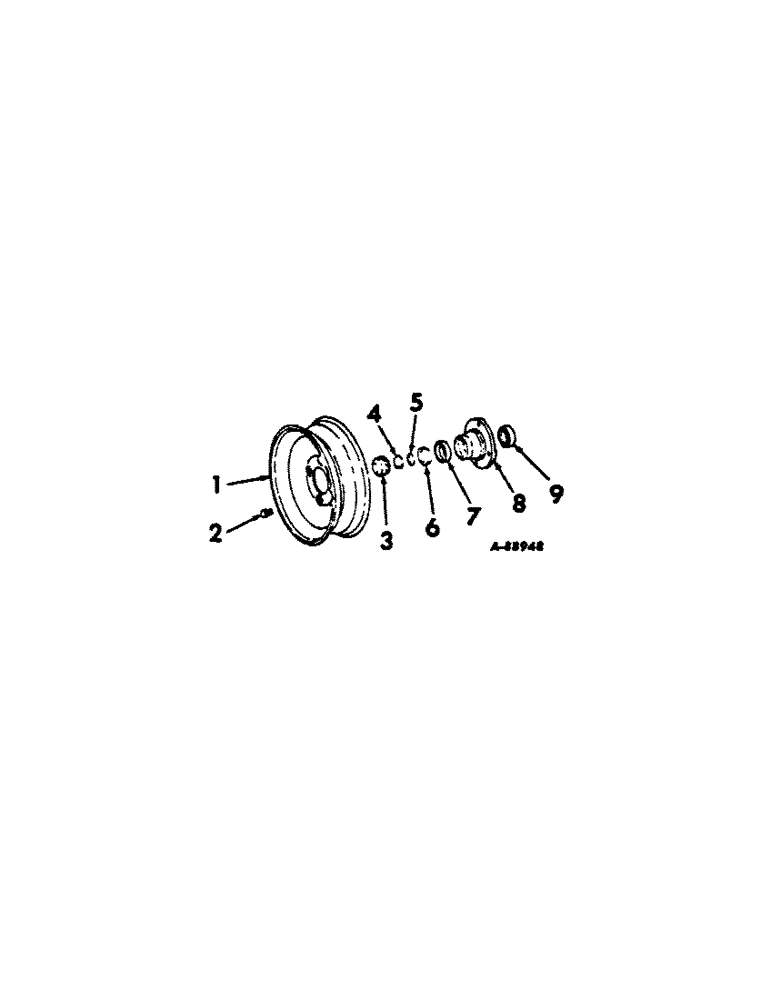 Схема запчастей Case IH 816 - (G-19) - WHEELS AND RELATED PARTS 