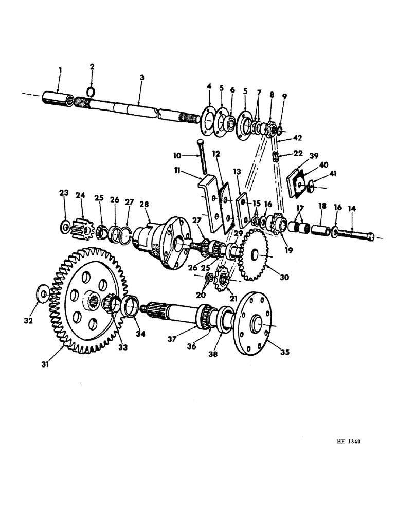 Схема запчастей Case IH 230 - (07-06) - DRIVE TRAIN, FINAL DRIVE Drive Train