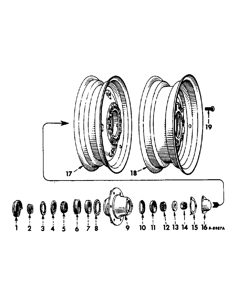 Схема запчастей Case IH 300 - (242) - CHASSIS, FRONT WHEELS (*) (12) - CHASSIS