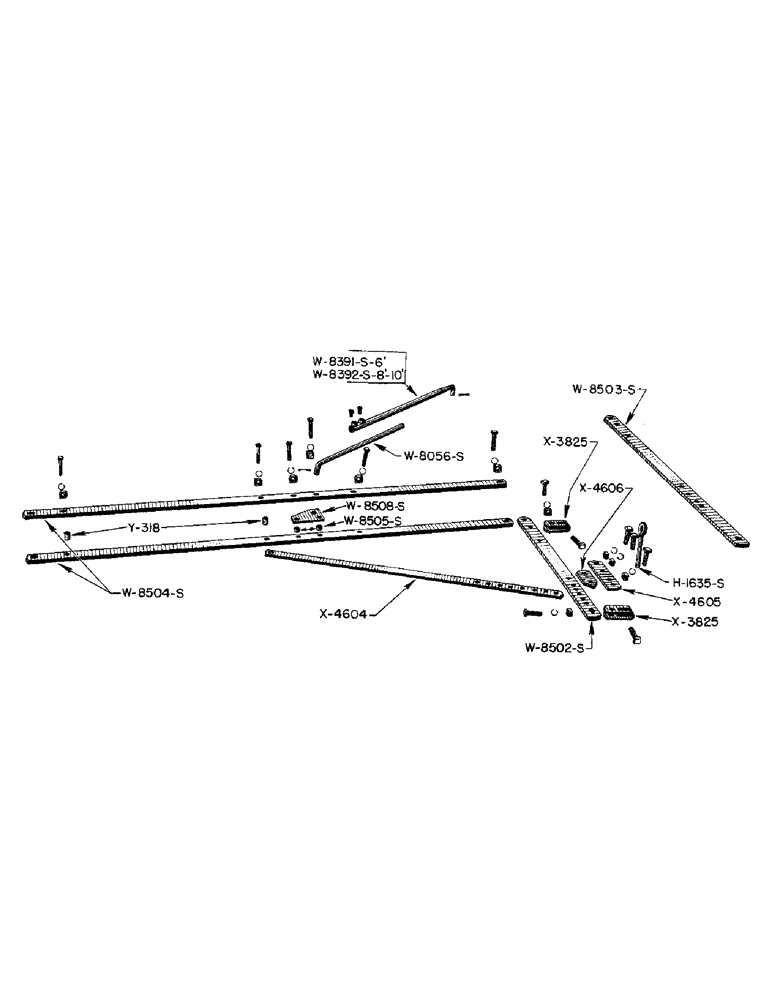 Схема запчастей Case IH WP - (06) - TRACKLAYER HITCH, 6 FOOT, 8 FOOT, 10 FOOT 