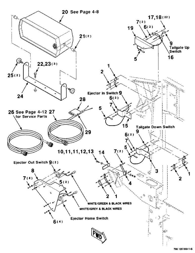 Схема запчастей Case IH 8465T - (4-06) - MISCELLANEOUS ELECTRICAL ASSEMBLIES (06) - ELECTRICAL