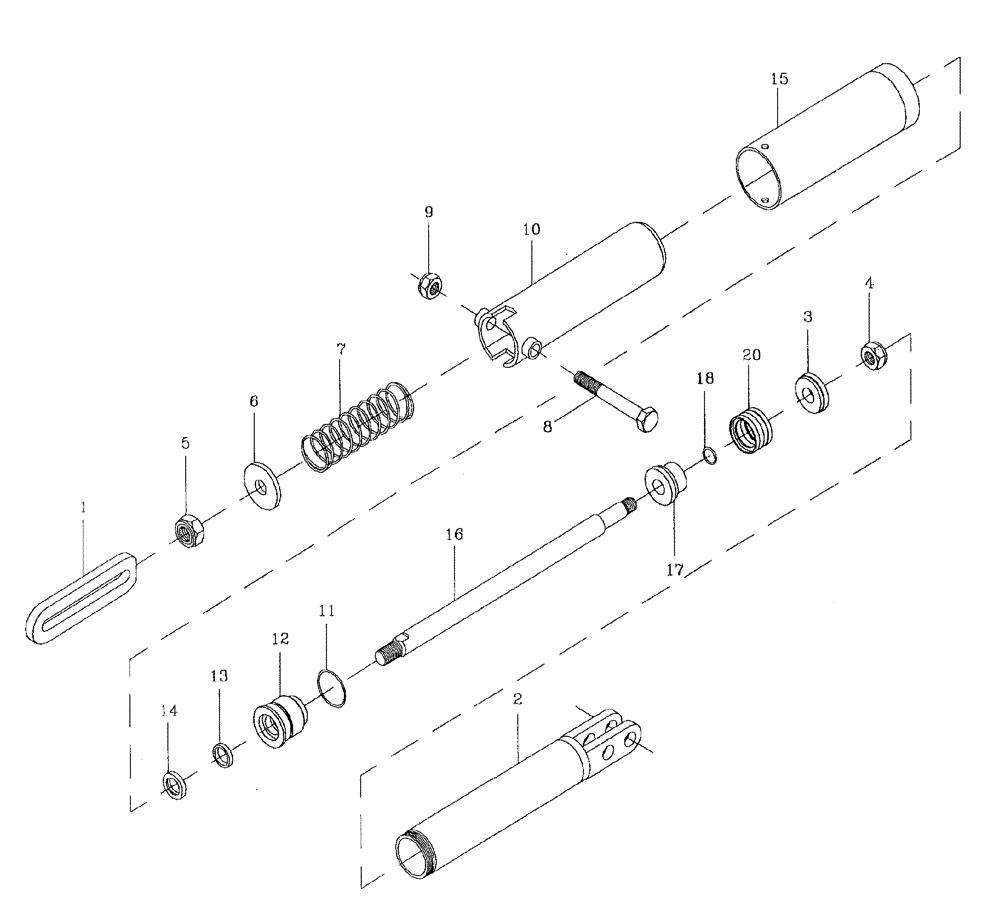 Схема запчастей Case IH 7700 - (B02[02]) - HYDRAULIC CYLINDER {CROPDIVIDER LIFT ARMS} Hydraulic Components & Circuits