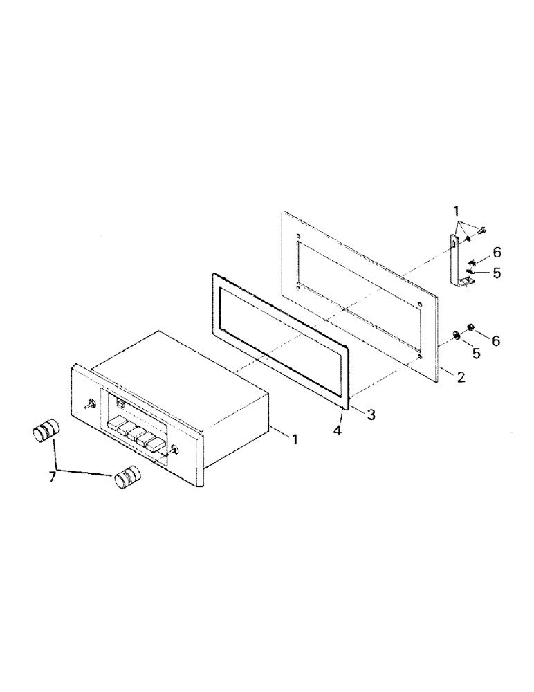 Схема запчастей Case IH KM-225 - (01-21A) - RADIO AND MOUNTING, PANASONIC AM-FM STEREO (10) - CAB