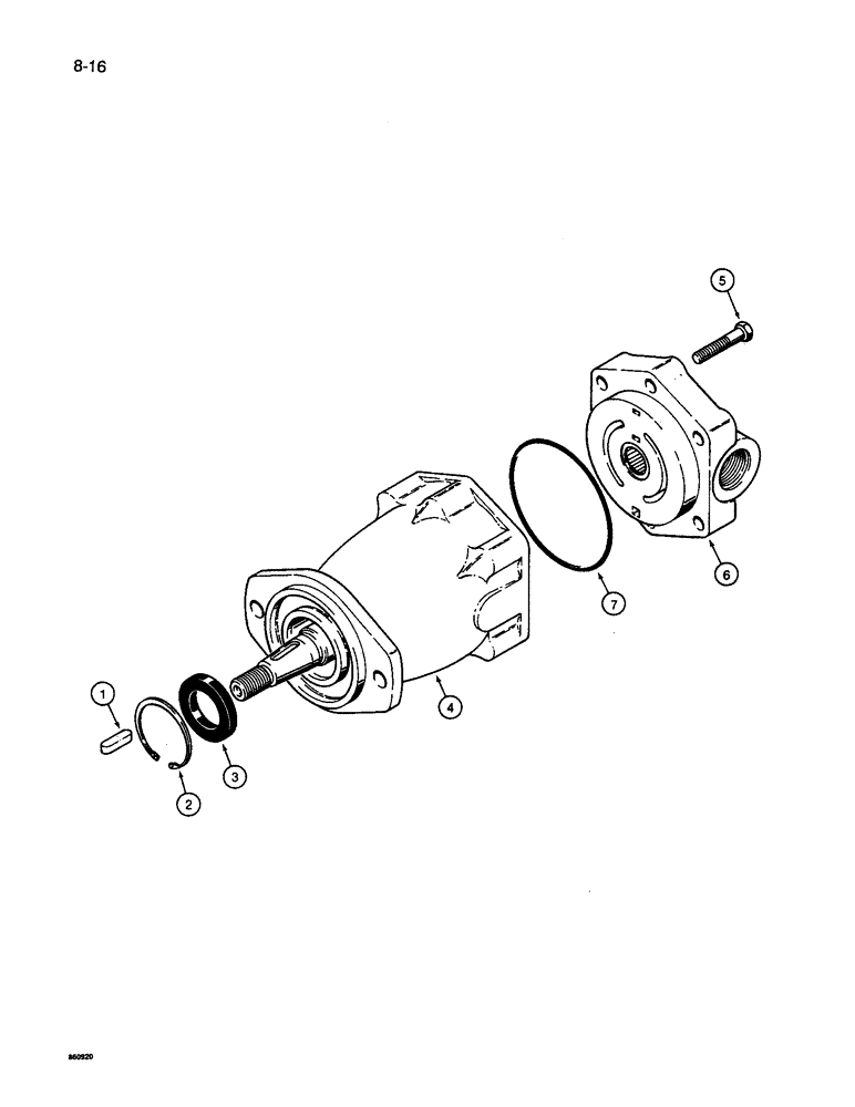 Схема запчастей Case IH 8600 - (8-16) - FAN DRIVE HYDRAULIC MOTOR, 85005C92 (08) - HYDRAULICS