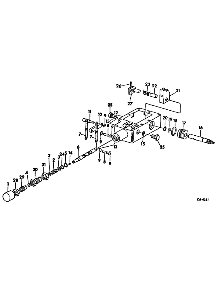 Схема запчастей Case IH 715 - (10-17) - HYDRAULICS, HYDRAULIC TRANSMISSION PUMP, CONTROL VALVE (07) - HYDRAULICS