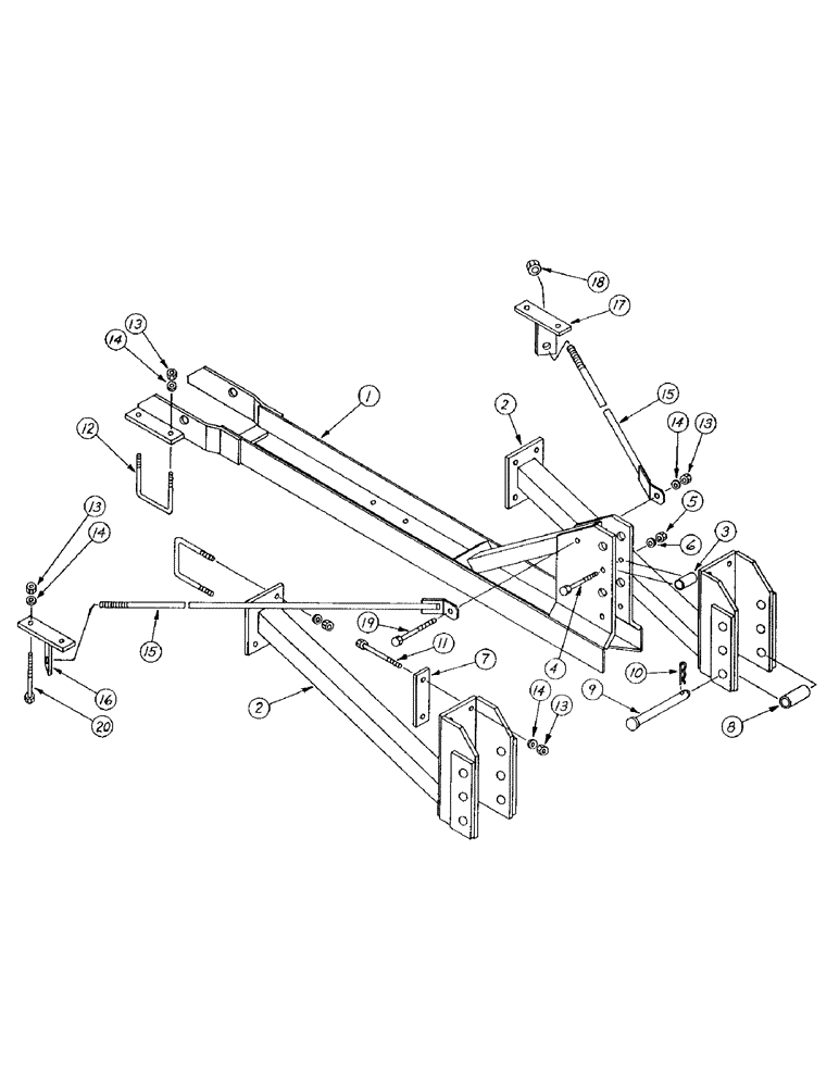 Схема запчастей Case IH 400-SERIES - (06) - CATEGORY II, HITCH AND TRUSS ROD 