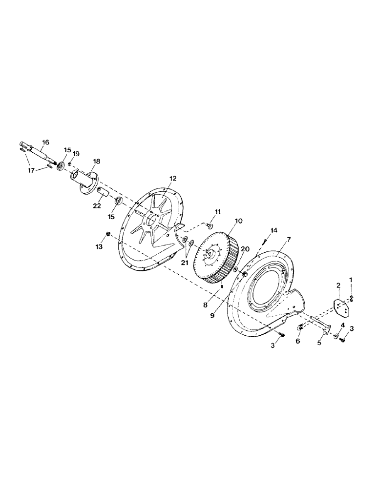 Схема запчастей Case IH 1002 - (58) - BLOWER PARTS, DIESEL 