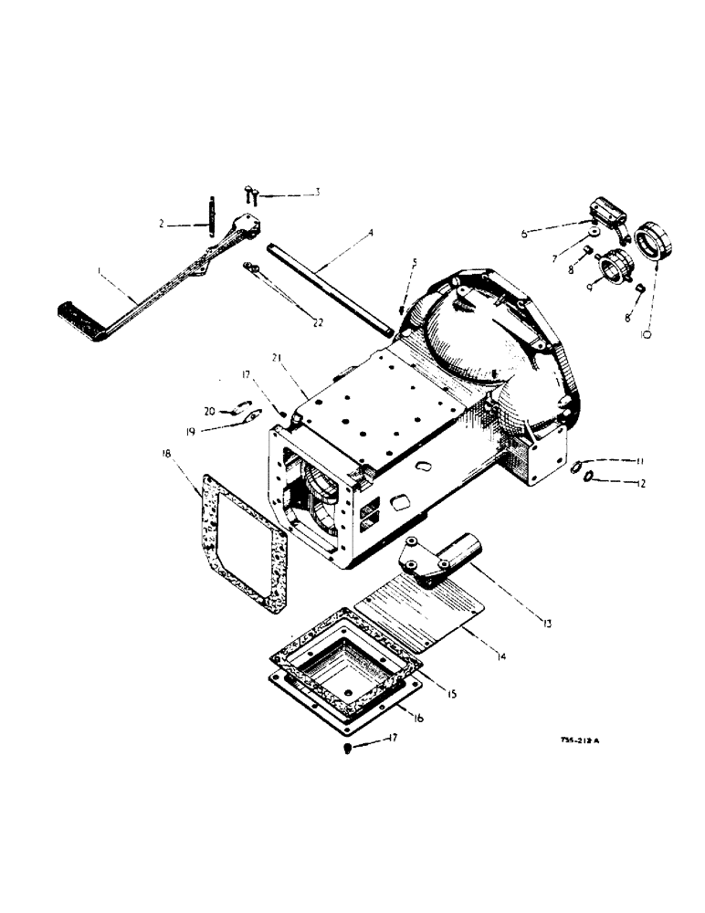 Схема запчастей Case IH 434 - (6-059) - HEAVY DUTY SINGLE CLUTCH ATTACHMENT - ATTACHMENTS (06) - POWER TRAIN