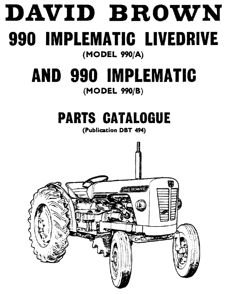 Схема запчастей Case IH 990B - (01) - 990 IMPLEMATIC LIVEDRIVE AND 990 IMPLEMATIC (00) - GENERAL