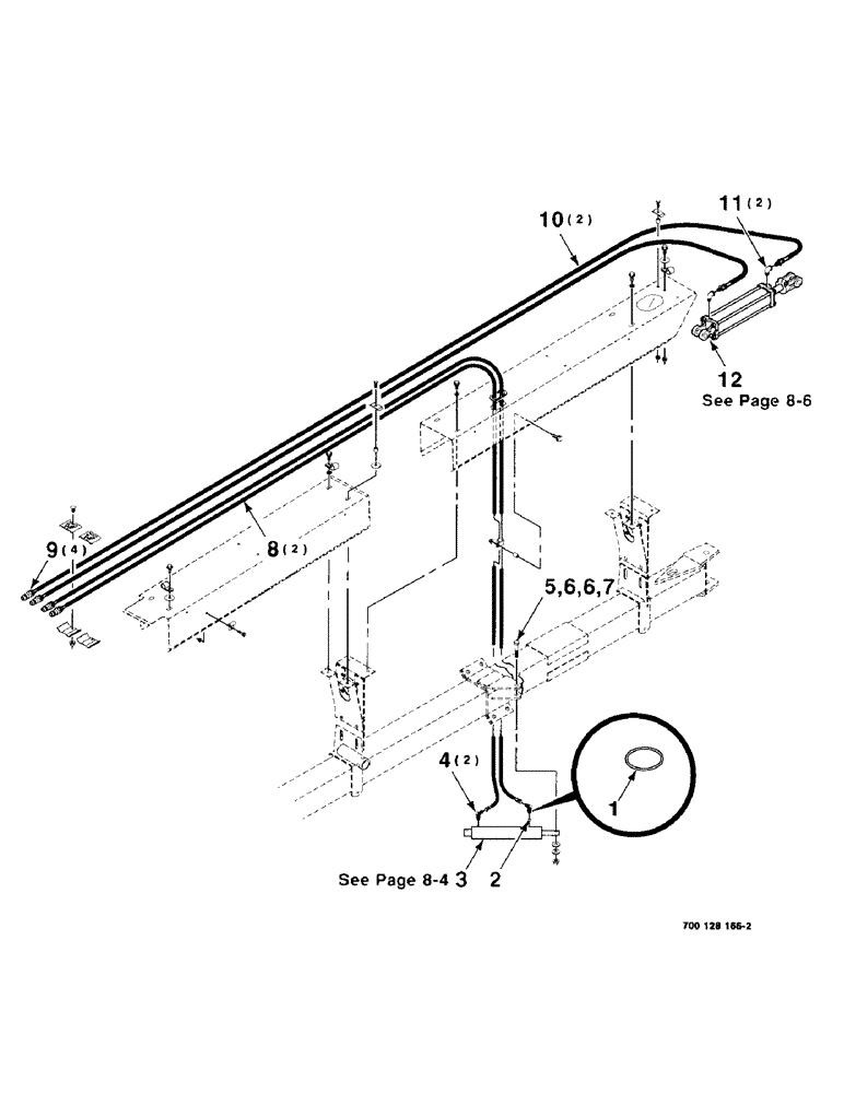 Схема запчастей Case IH 8725 - (8-02) - HYDRAULIC ASSEMBLY (08) - HYDRAULICS