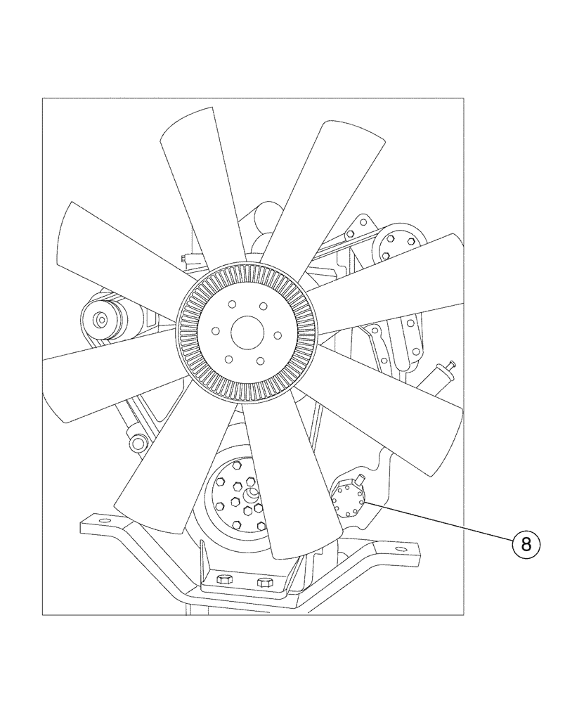 Схема запчастей Case IH FLX4300 - (02-002[01]) - ENGINE REPLACEMENT PARTS (FLX 4375 CAT 3176 ENGINE) (01) - ENGINE