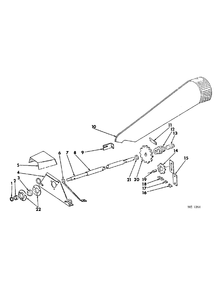 Схема запчастей Case IH 130 - (H-12) - FRONT DRIVE SHAFT 