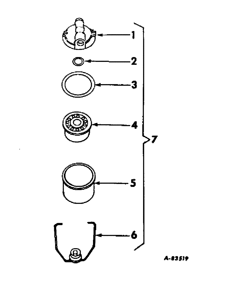 Схема запчастей Case IH 706 - (E-16) - FUEL SYSTEM, FUEL STRAINER, DIESEL ENGINE TRACTORS WITH UNDERSLUNG FUEL TANK (02) - FUEL SYSTEM