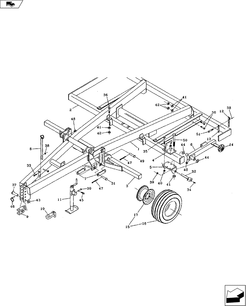 Схема запчастей Case IH COULTER - (39.100.03) - MAIN FRAME - 1990 (39) - FRAMES AND BALLASTING