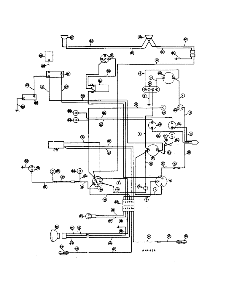 Схема запчастей Case IH 2300 - (3-10) - ELECTRICAL, ELECTRICAL SYSTEM, PETROL, U.S.A. AND CANADIAN MARKET (06) - ELECTRICAL SYSTEMS