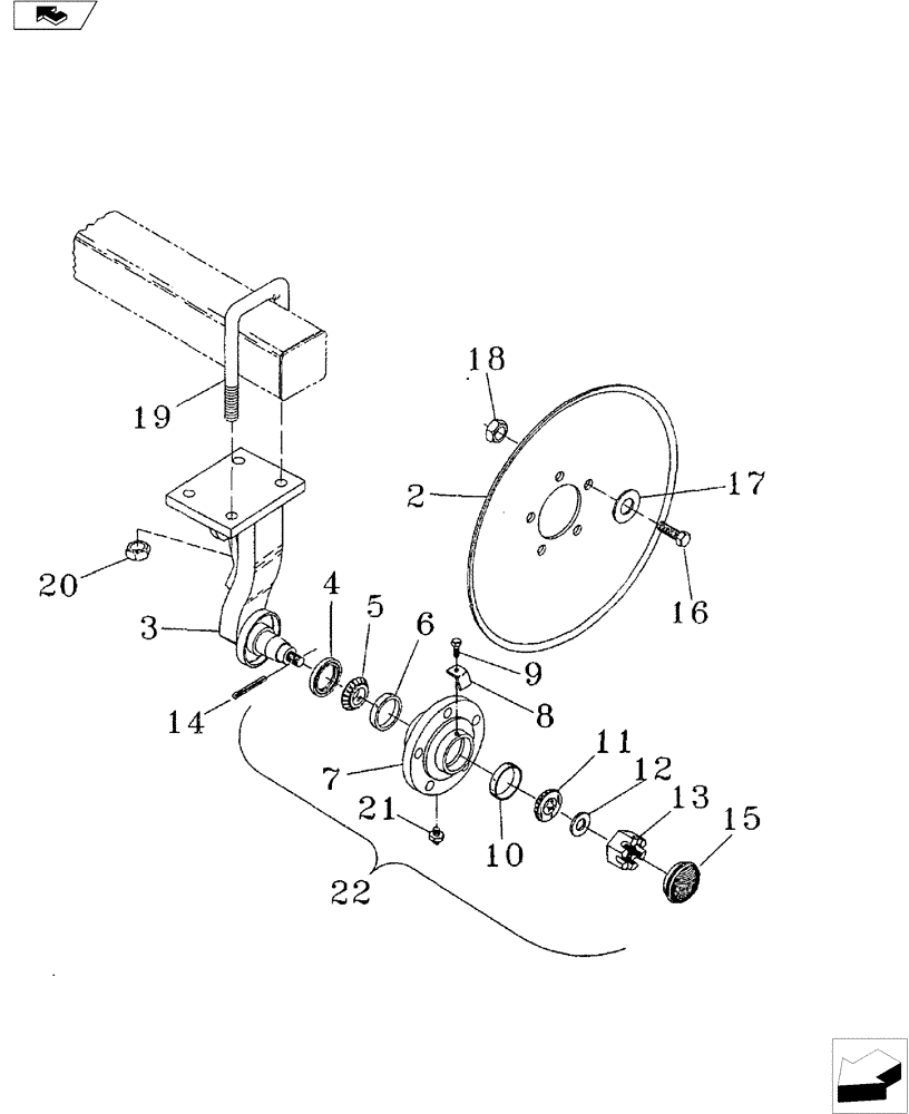 Схема запчастей Case IH 530 - (75.200.07) - DISC MOUNT ASSEMBLY (75) - SOIL PREPARATION