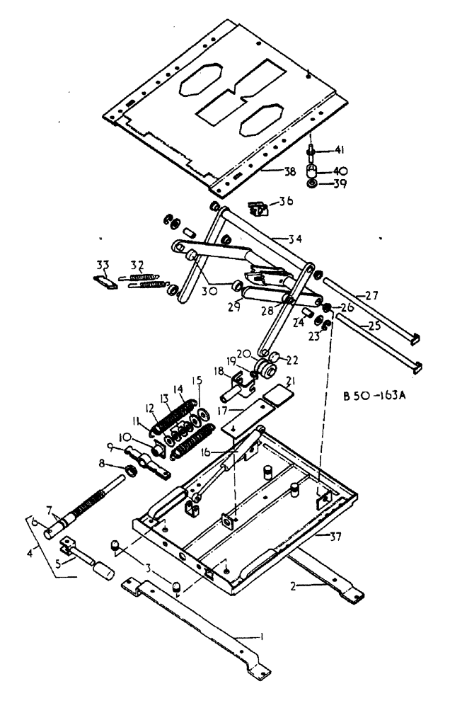 Схема запчастей Case IH 885 - (13-060) - SEAT SUSPENSION - GRAMMER (05) - SUPERSTRUCTURE