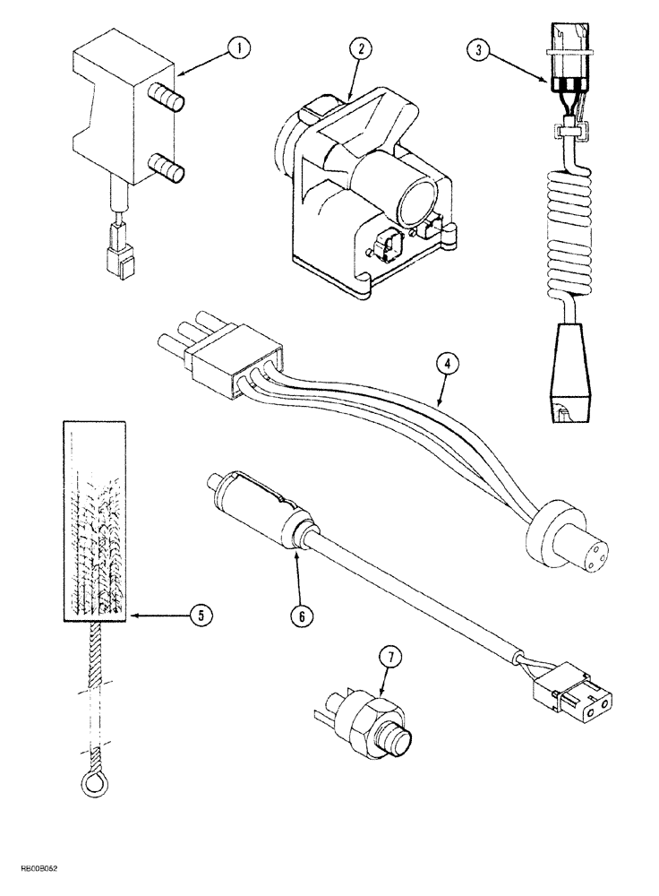 Схема запчастей Case IH AFS - (02-48) - MISCELLANEOUS AFS COMPONENTS (55) - ELECTRICAL SYSTEMS