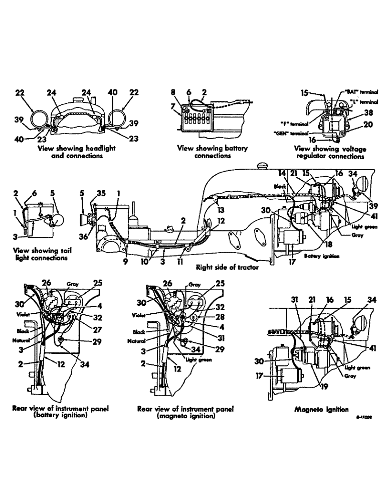 Схема запчастей Case IH FARMALL CUB - (08-31) - ELECTRICAL STARTING AND LIGHTING SYSTEM, 12 VOLT (06) - ELECTRICAL