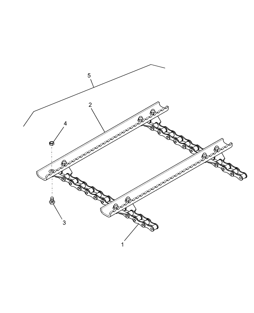 Схема запчастей Case IH AFX8010 - (K.25.E.48[05]) - CHAIN ASSY AND SLAT FEEDERS K - Crop Processing