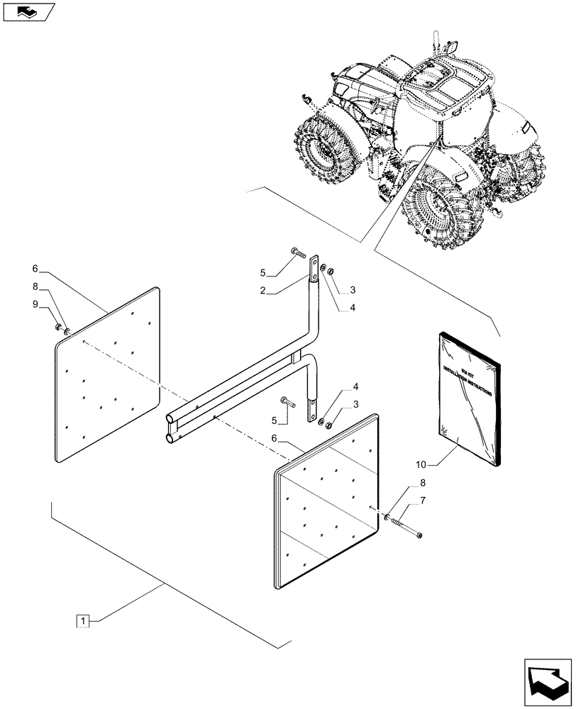 Схема запчастей Case IH PUMA 185 - (88.090.02) - DIA KIT - WARNING PLATES (88) - ACCESSORIES