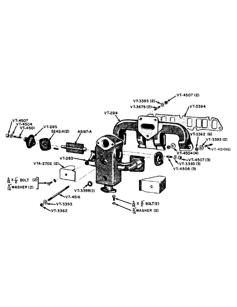 Схема запчастей Case IH VAI-SERIES - (015) - LOW COST FUEL MANIFOLD (02) - ENGINE