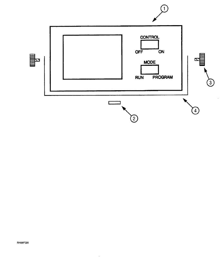 Схема запчастей Case IH AFS - (04-04) - SINGLE CHANNEL VARIABLE RATE CONTROL MONITOR (PRIOR TO MODEL YEAR 1999) (55) - ELECTRICAL SYSTEMS