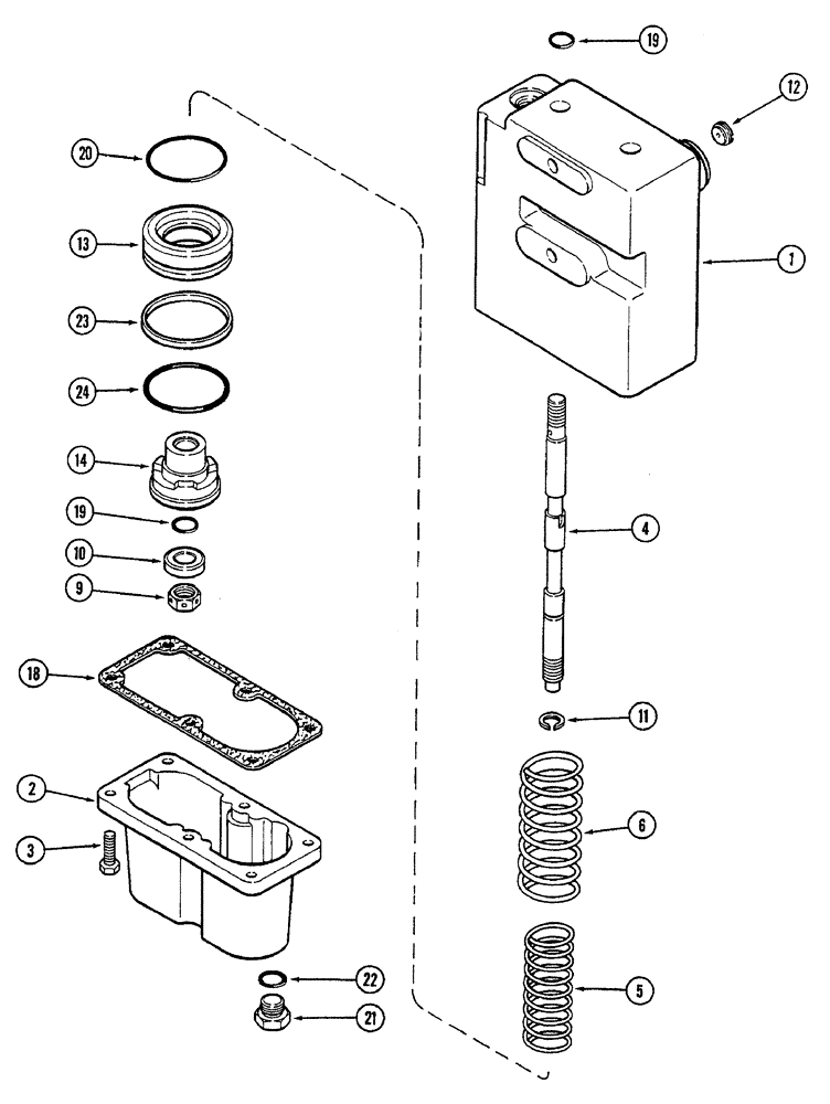 Схема запчастей Case IH 7220 - (7-008) - BRAKE VALVE ASSEMBLY (07) - BRAKES