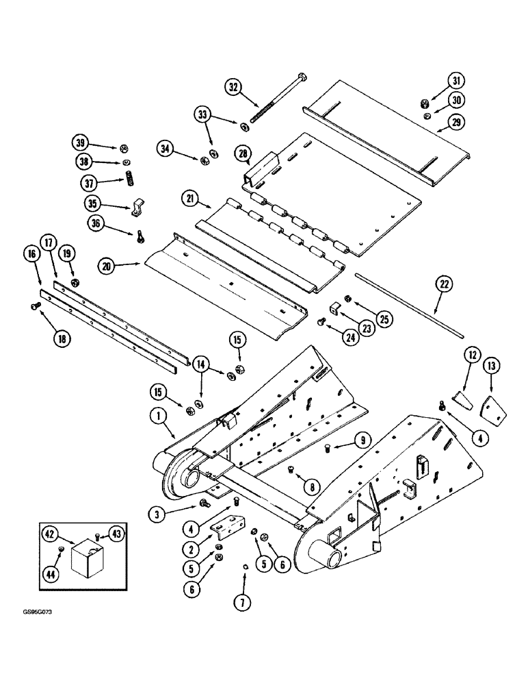 Схема запчастей Case IH 1670 - (9A-22) - FEEDER DRIVE, (CONT) (13) - FEEDER