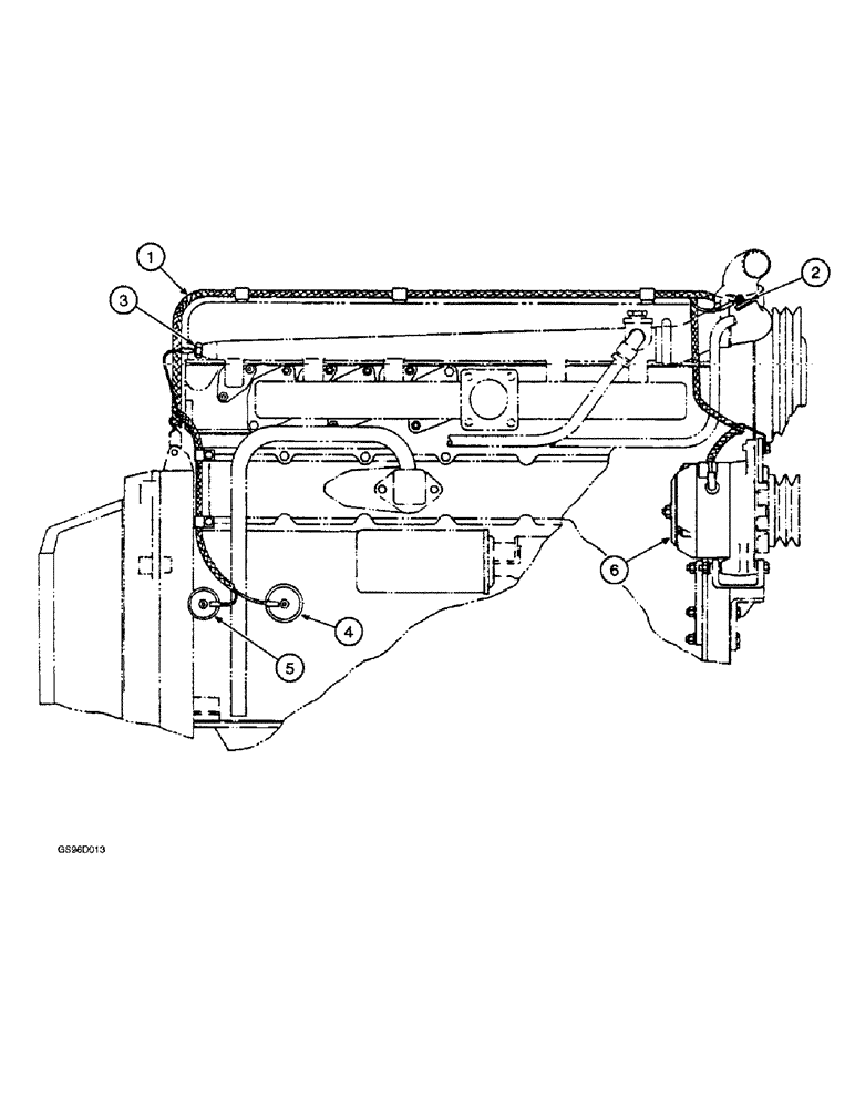 Схема запчастей Case IH 1400 - (4-02) - ENGINE HARNESS (06) - ELECTRICAL SYSTEMS