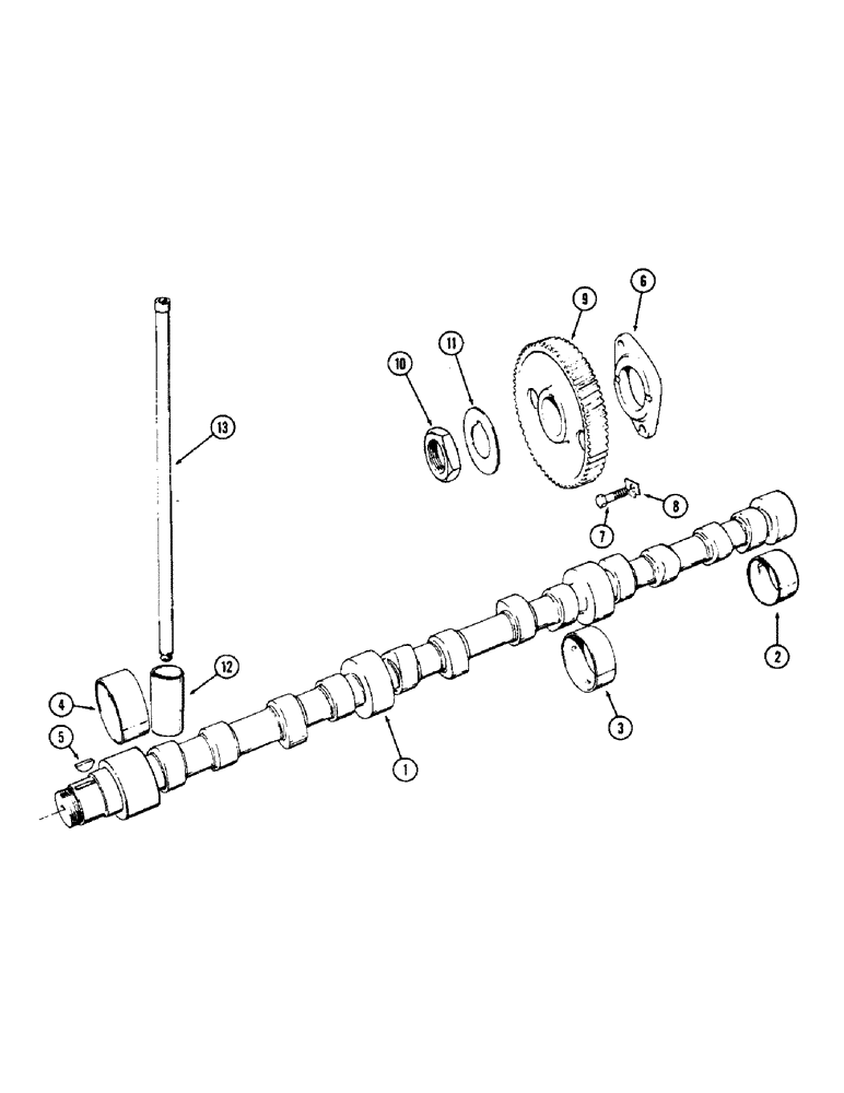 Схема запчастей Case IH 2870 - (044) - CAMSHAFT, 674 CUBIC INCH DIESEL ENGINE (02) - ENGINE