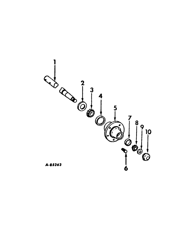 Схема запчастей Case IH 2400 - (B-08) - WHEEL HUBS AND SPINDLES (44) - WHEELS